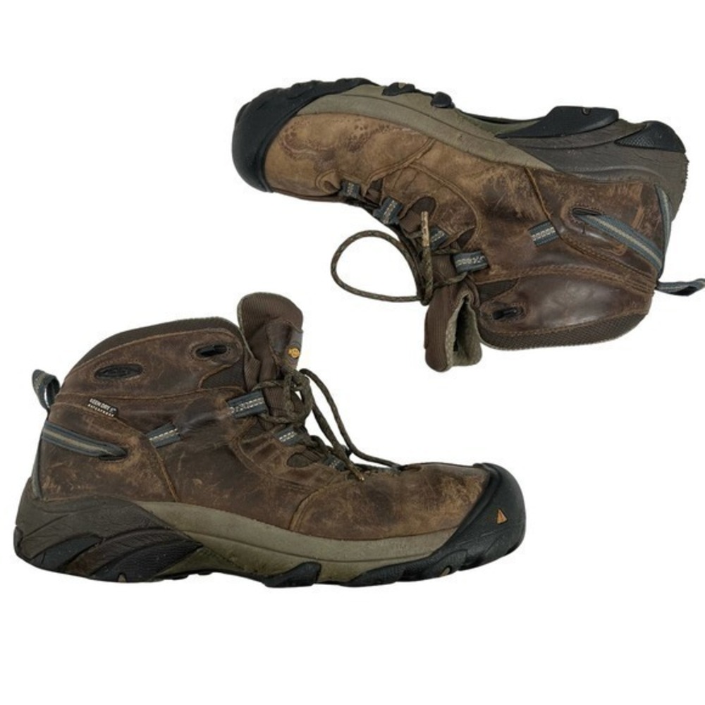 Keen Utility leather Mens Mid Brown Steel Toe Safety Boots Size 12 F2413-11